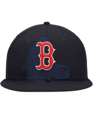 Men's Navy Boston Red Sox Shadow Logo 59FIFTY Fitted Hat