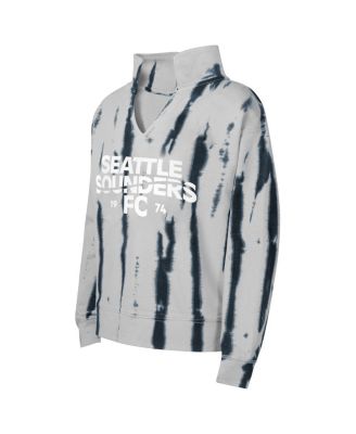 Big Girls Gray Seattle Sounders FC Big League V-Neck Pullover Sweatshirt