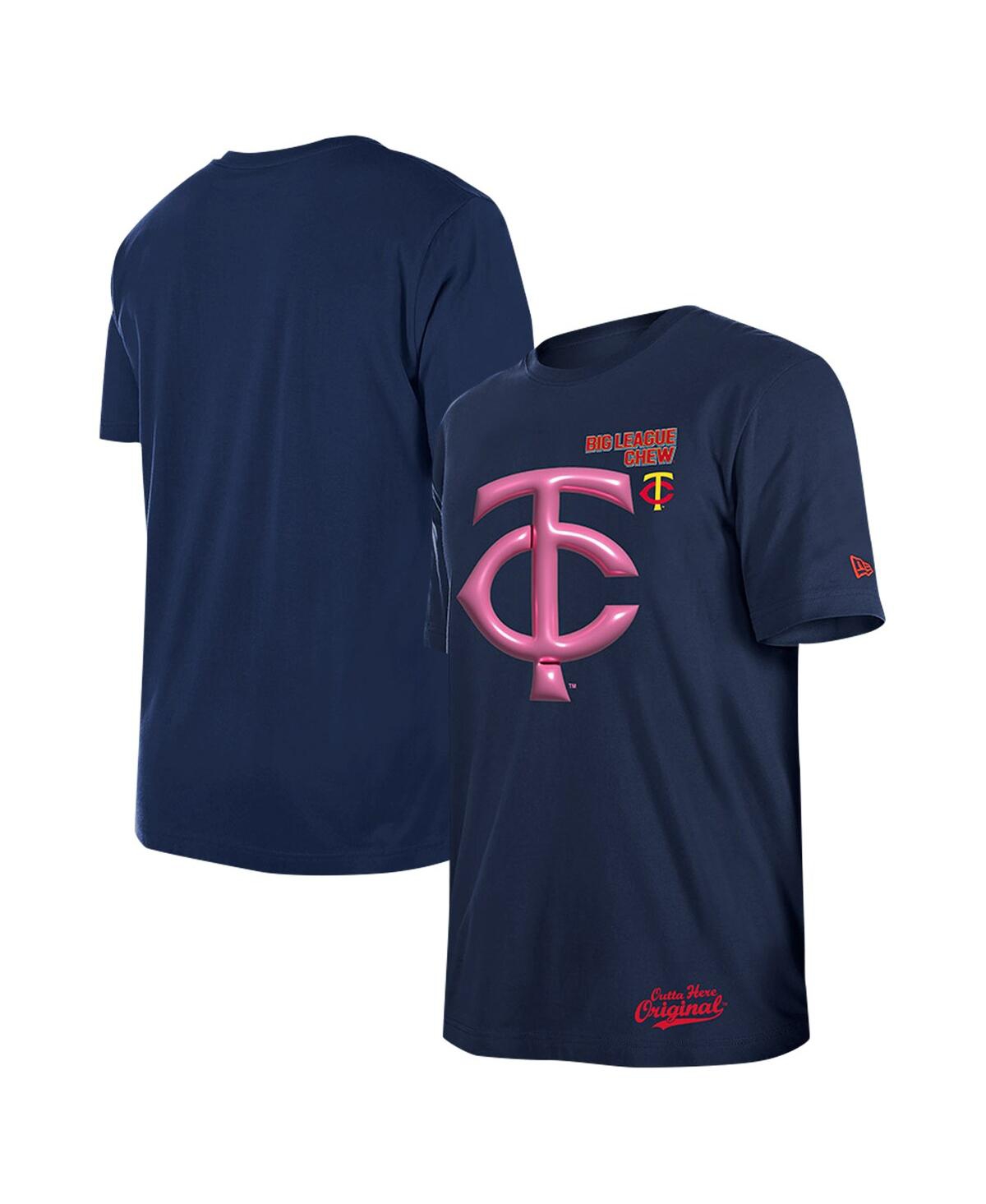 NEW ERA MEN'S NAVY MINNESOTA TWINS BIG LEAGUE CHEW T-SHIRT 