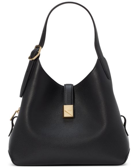 Женская сумка kate spade new york Deco Small Pebbled Leather Crossbody, цвет: Чёрный