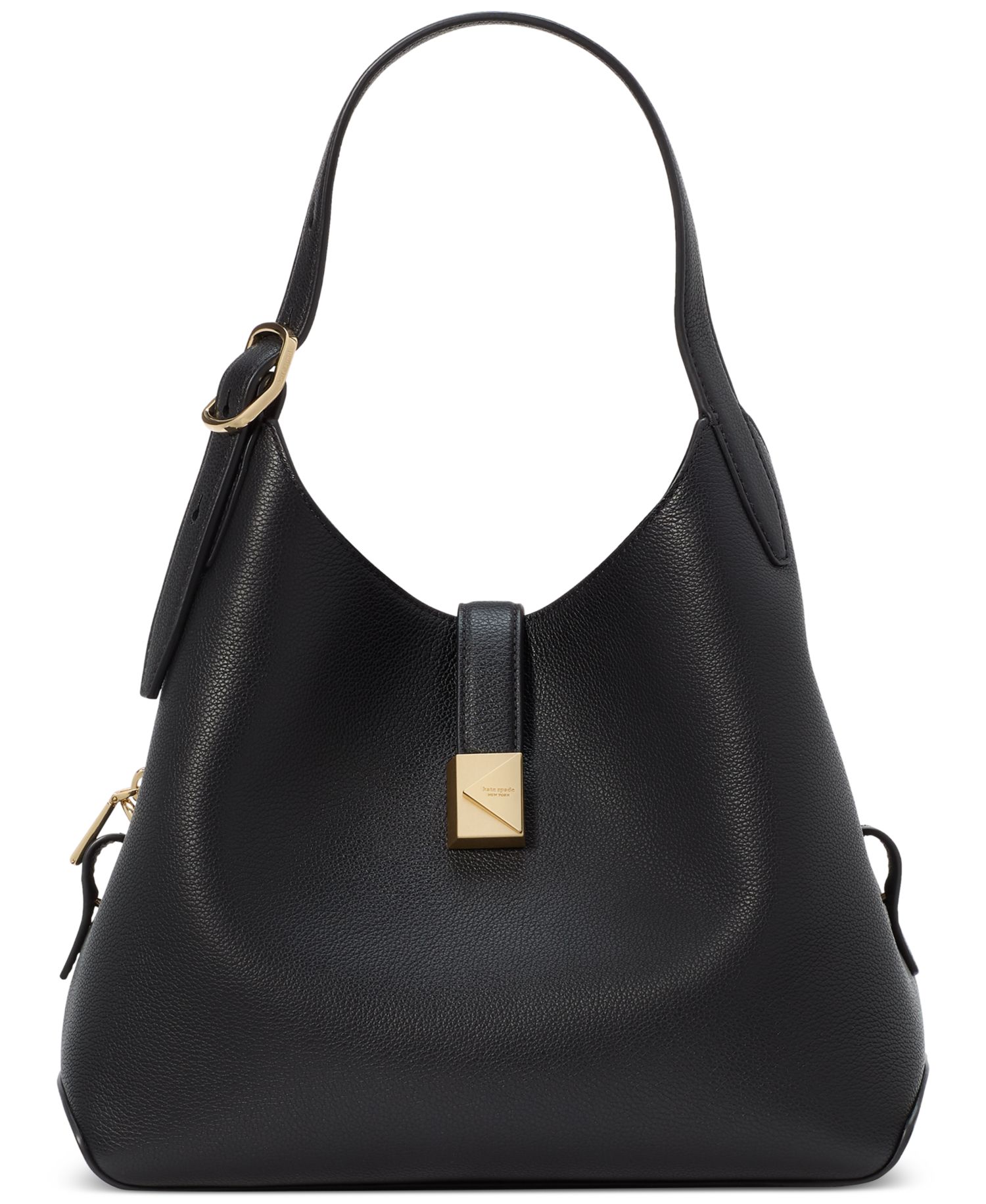 Deco Small Pebbled Leather Crossbody Tote Bag