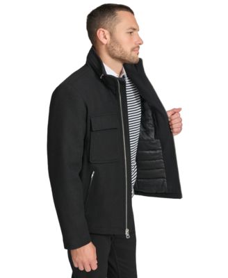 Men's Hipster Full-Zip Jacket with Zip-Out Hood