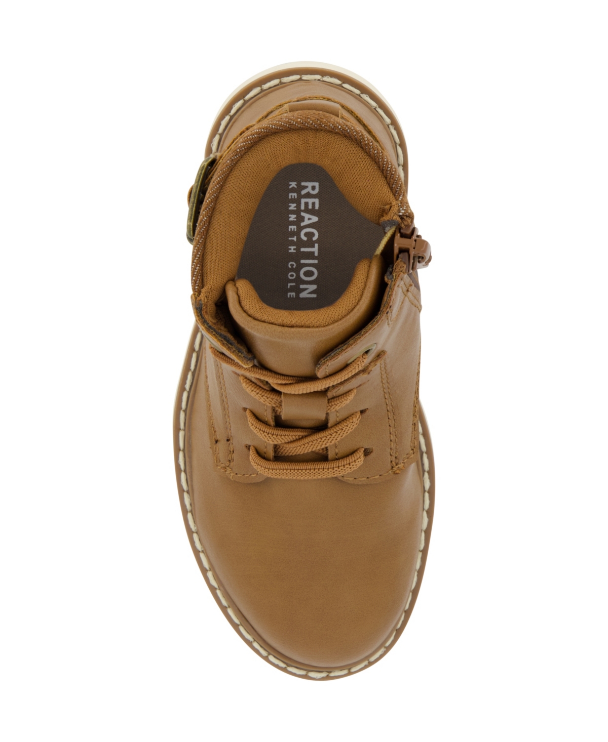 Kenneth Cole New York Toddler Boys Pace Zamir Moto Boots In Cognac