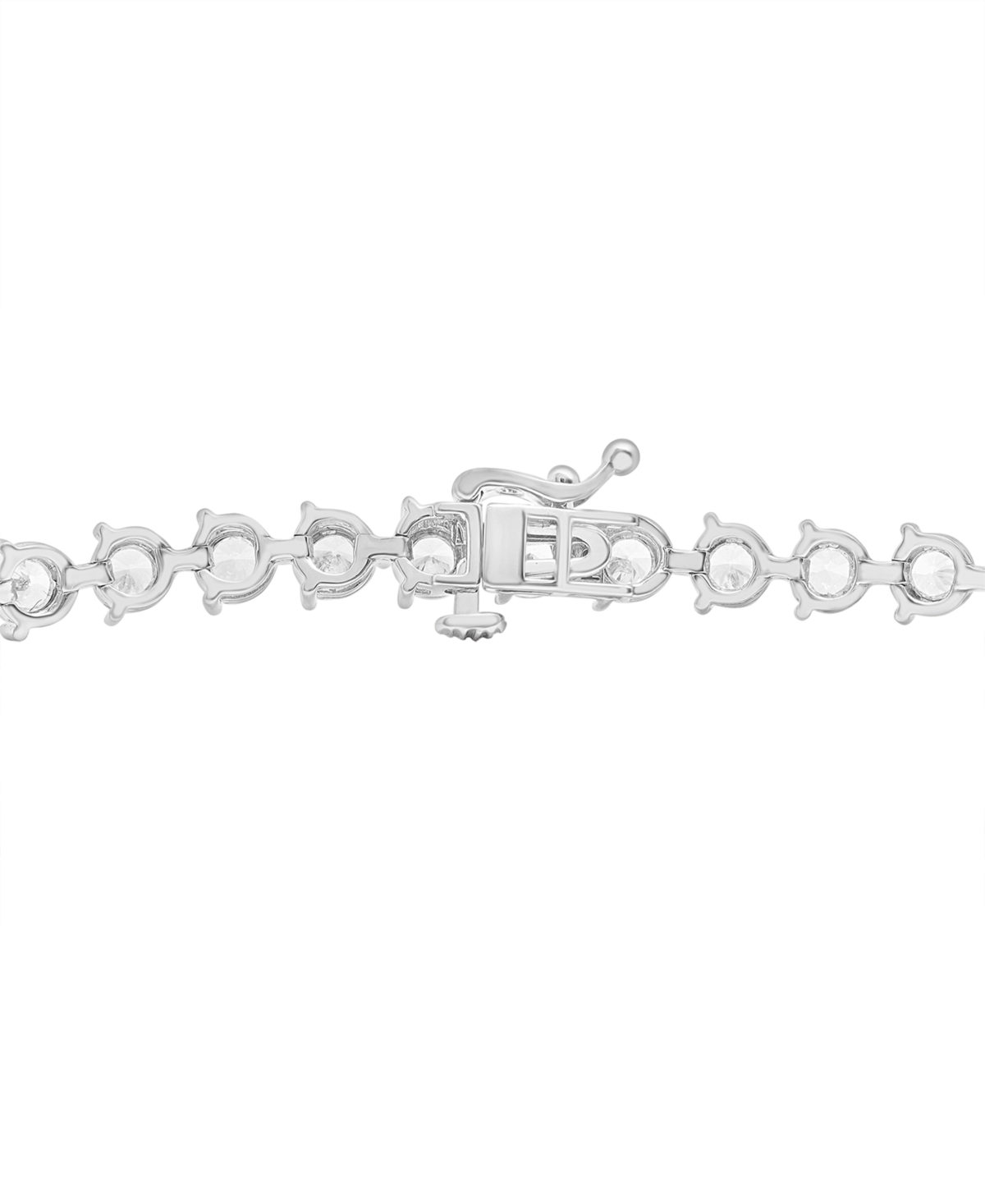 Wrapped In Love Diamond Tennis Bracelet (3 Ct. T.w.) In 10k White Gold, Created For Macy's In White Gold
