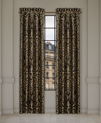 Bolero Black Window Panel Pair, 50" x 84"