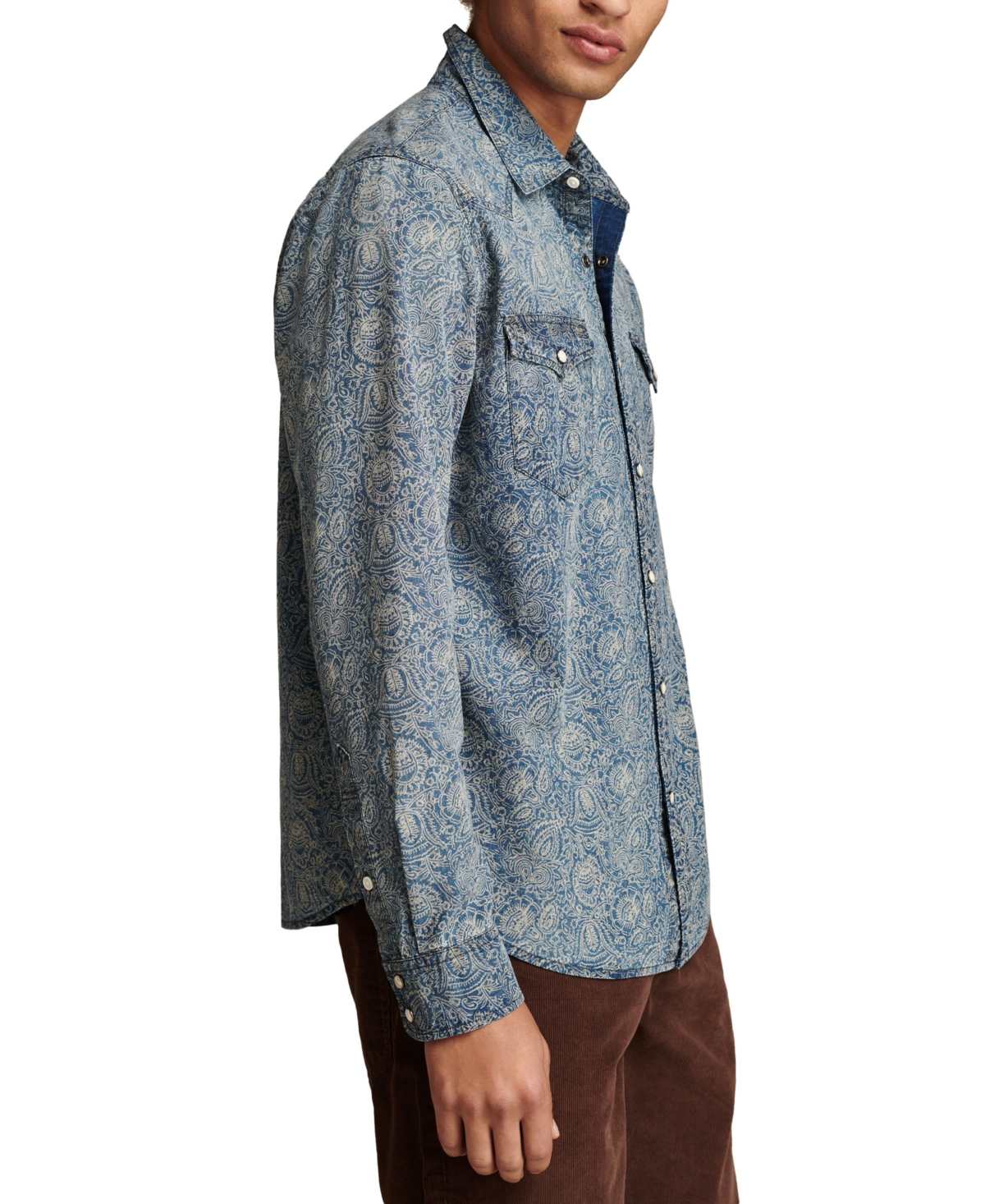 Lucky Brand Men's Discharge Western Shirt