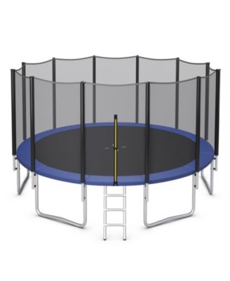 16 Feet Outdoor Trampoline Bounce Combo with Safety Closure Net Ladder