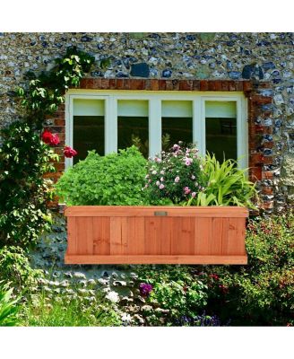 Wooden Decorative Planter Box for Garden Yard and Window