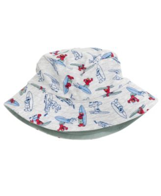 Baby Boys Elmo Cookie Monster Bird Romper and Bucket Sun Hat Newborn to