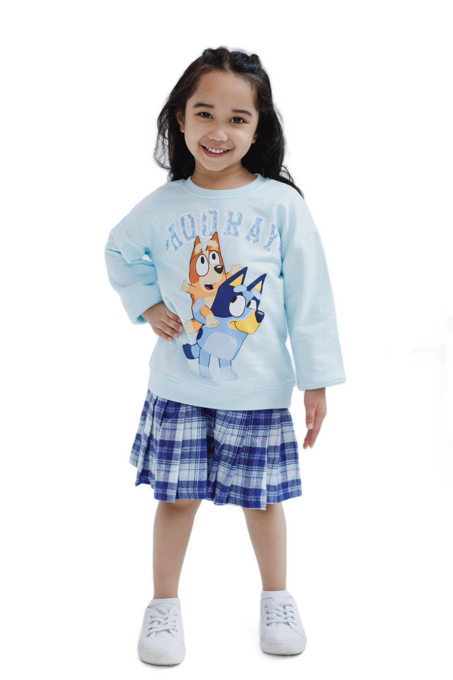 Toddler Girls (2T-5T) Fleece Sweatshirt and Pleated Skirt