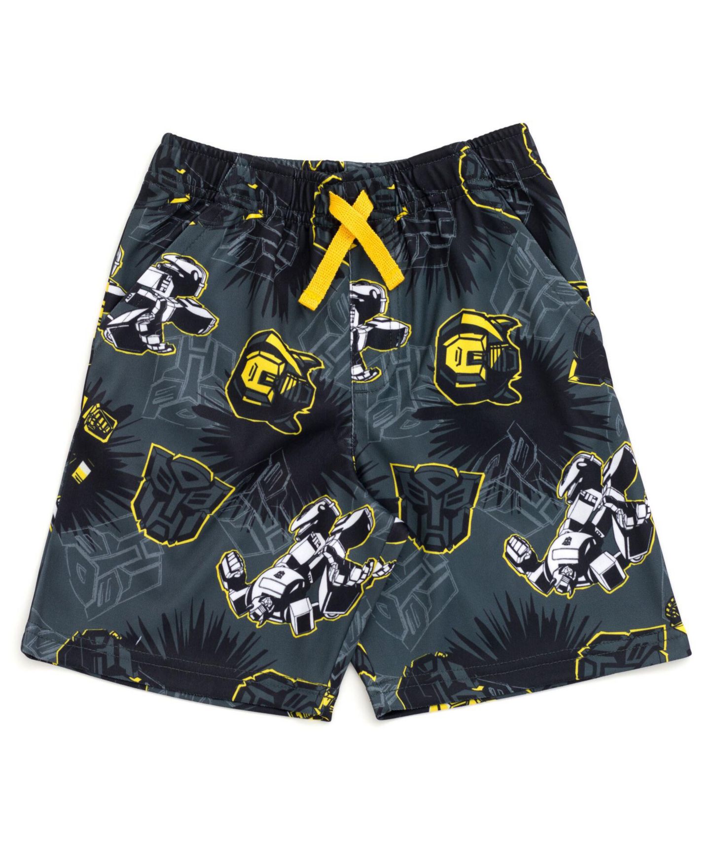 Детский комплект Transformers Little Boys Bumblebee Athletic 2-Piece T-Shirt and Shorts Set, цвет: Серый — фото 4