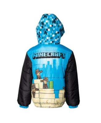 Boys Zip Up Winter Coat Puffer Jacket