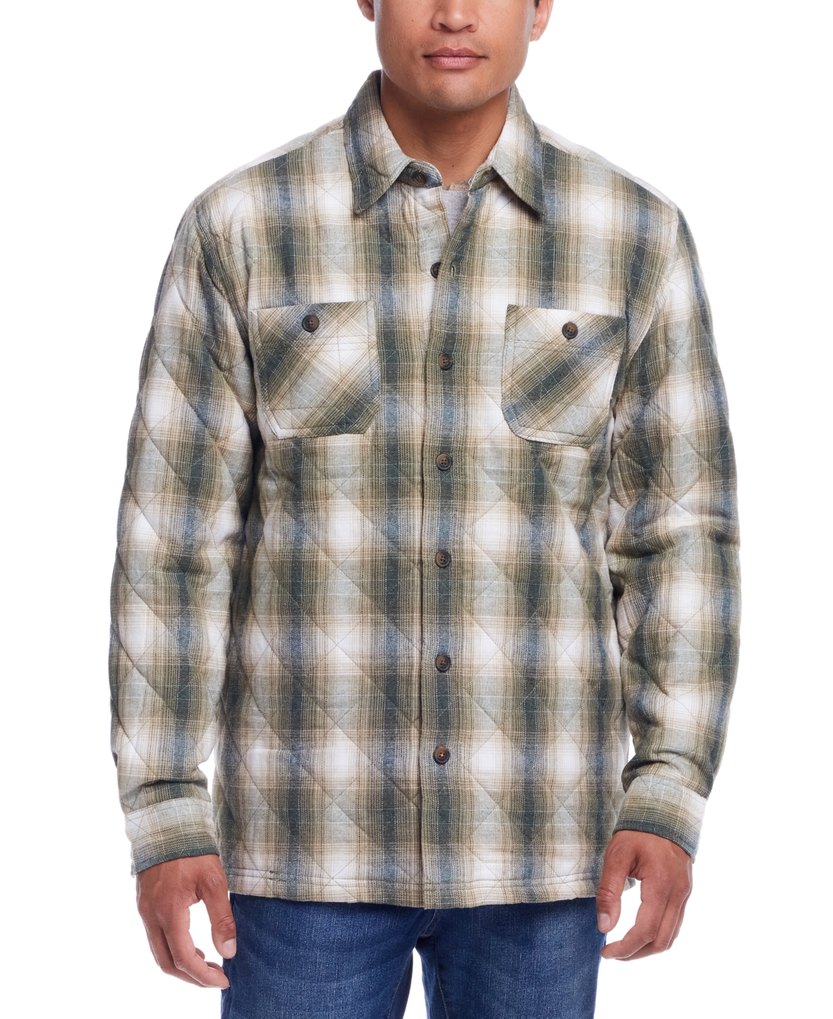 Weatherproof Vintage Men's Plaid Shirt Jacket