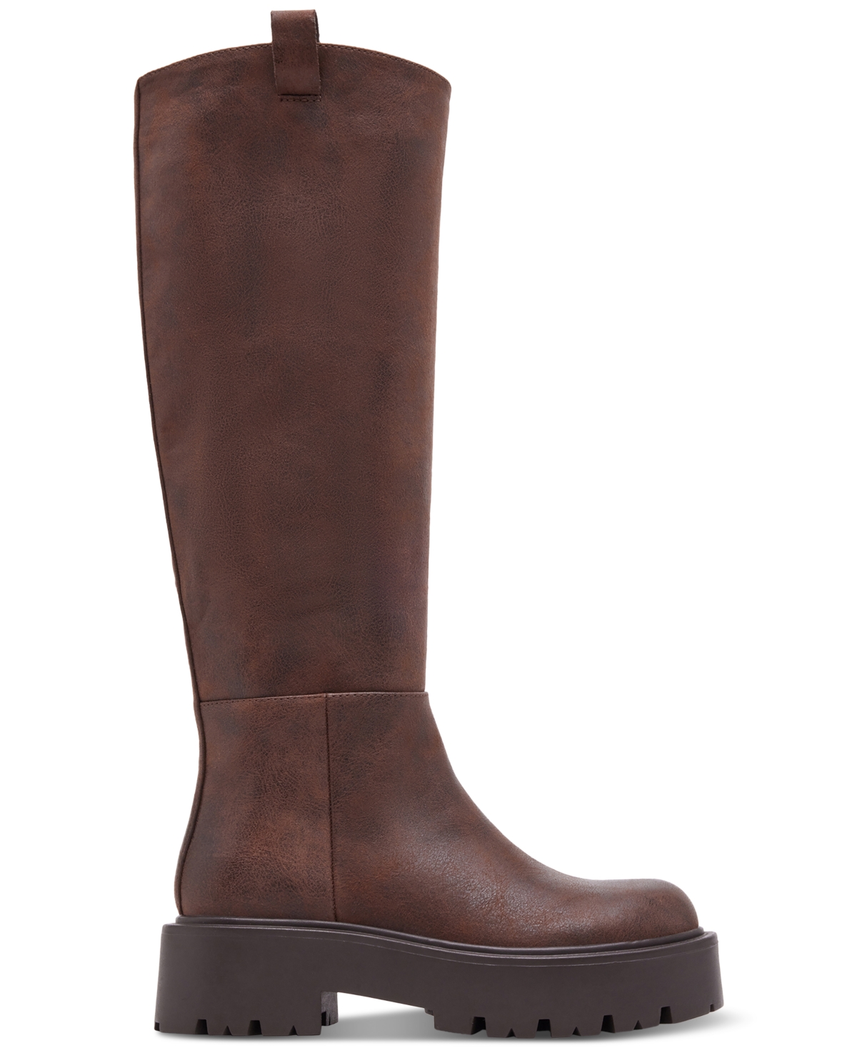 Madden Girl Crow Lug-Sole Knee High Boots