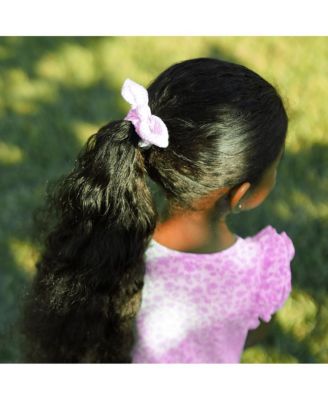 Girls  Seersucker Bow Scrunchie