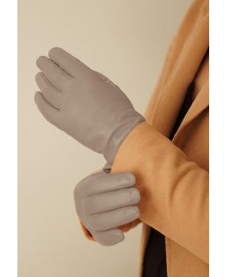 Women`s extra long Premium Lamb Leather Touchscreen Gloves "KEIRA"
