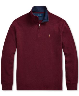 Men's Estate-Rib Cotton Quarter-Zip Pullover
