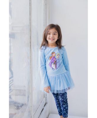 Toddler Girls Peplum T-Shirt and Leggings Outfit Set