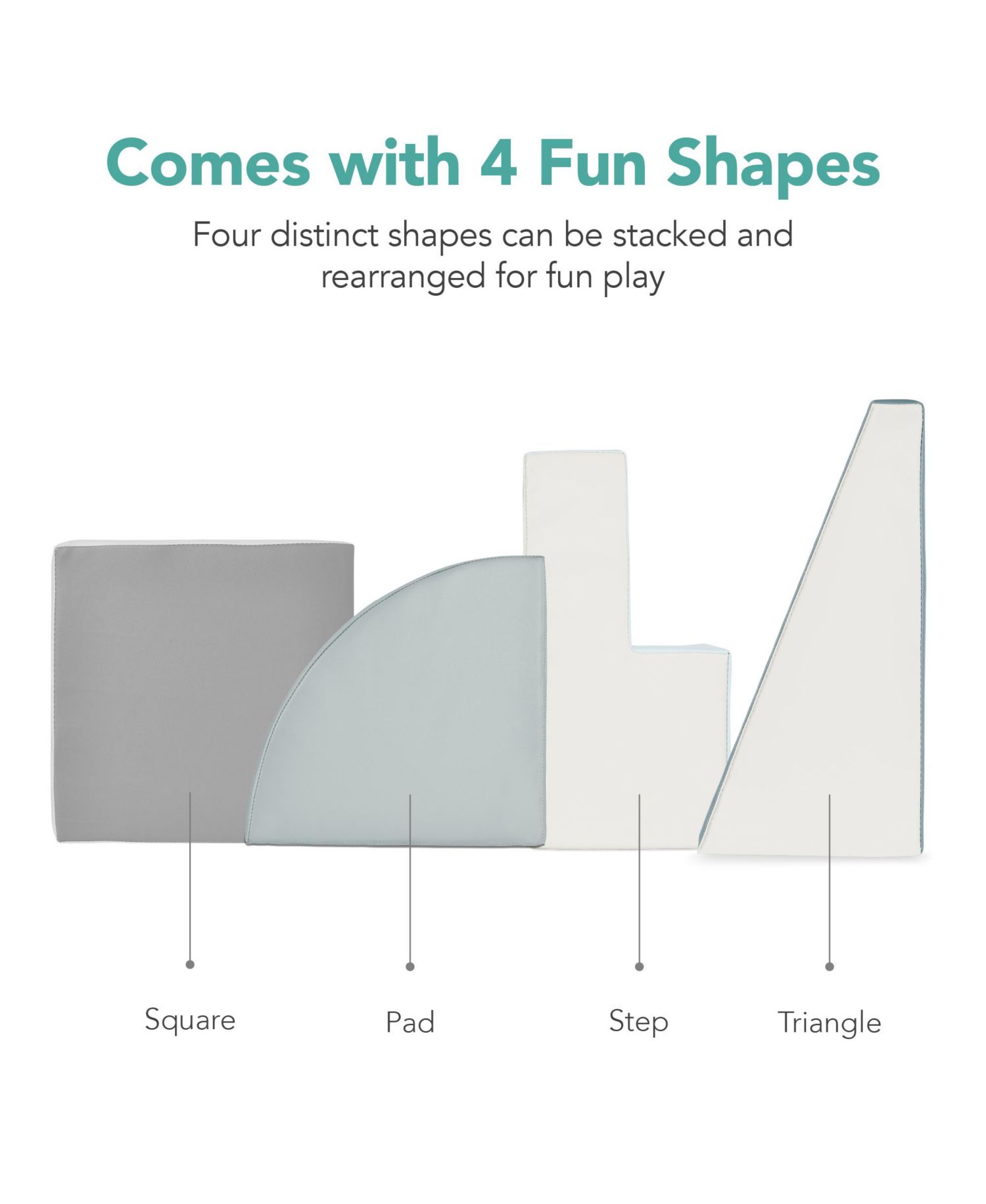 Soft Foam Climb & Crawl Shapes, 4-Piece Set