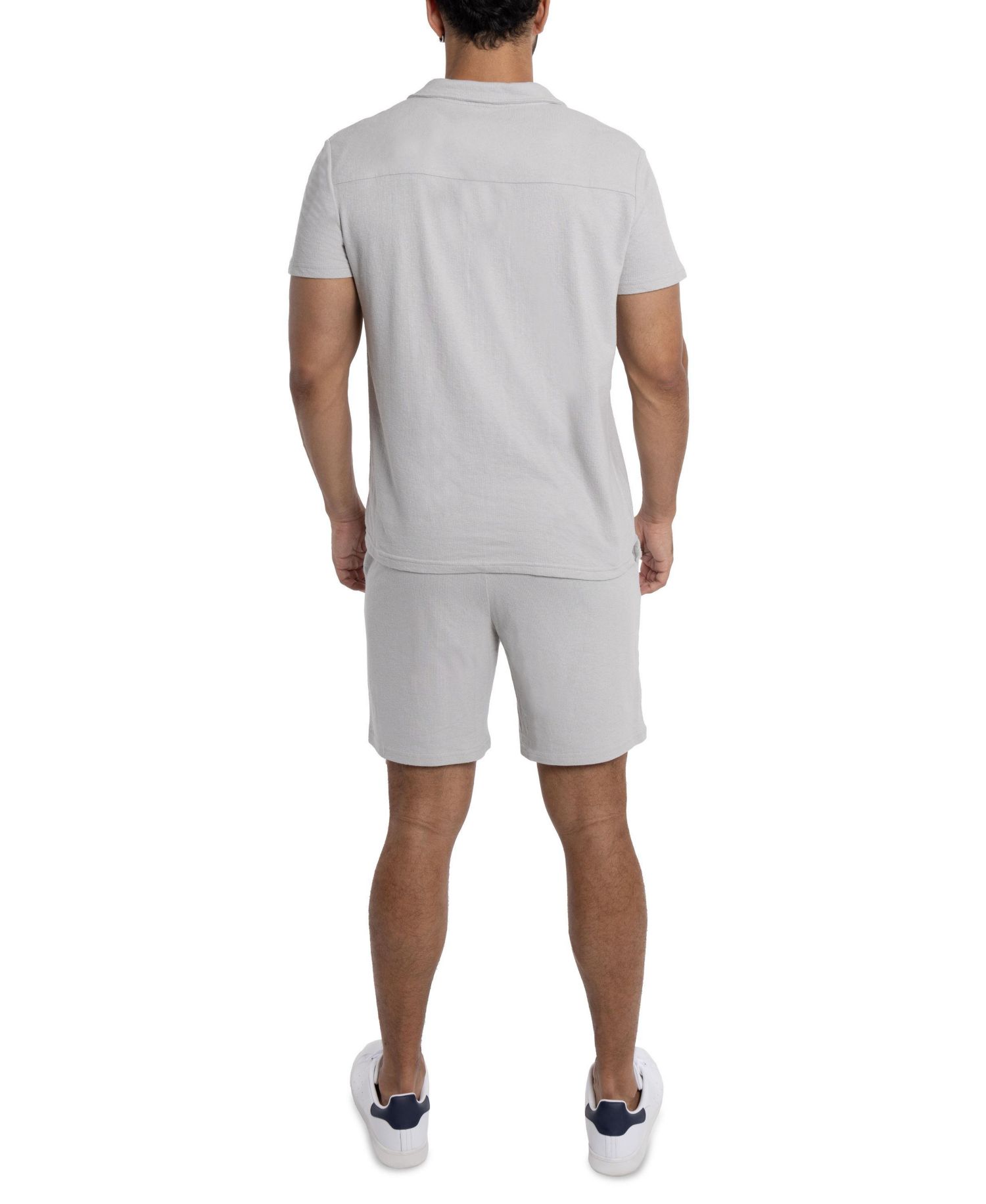 Men's SPRING + MERCER Camp Collar Casual Short Sleeve Button-Up Shirt