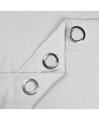 Silky Velvet Textured Sheer Curtains, Light-Filtering Grommet Drapes, 2 Panel Set, 63 Inches Long