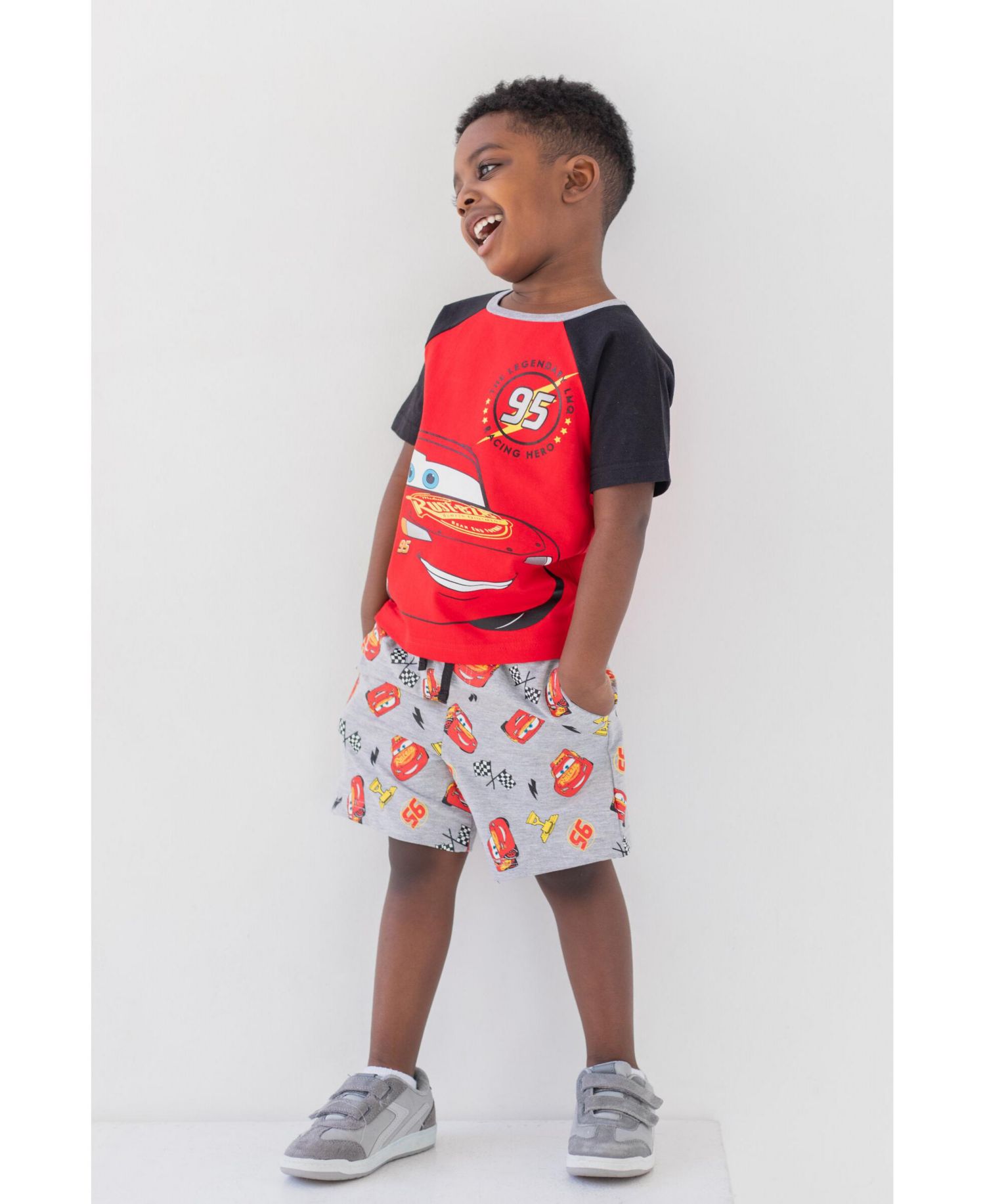 Boy's (6-12) Lightning McQueen 2-Piece T-Shirt and Shorts Set