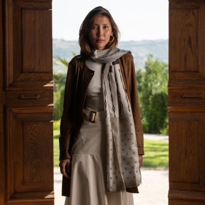 Atri - Large Silk Scarf