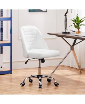 Mid Back Home Office Desk Chair with Rolling Wheels