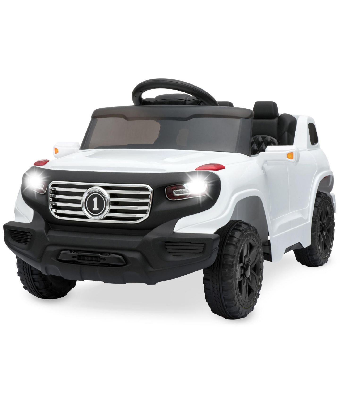 Детская игрушка Best Choice Products 6V Kids Ride On Car Truck with Parent Control, 3 Speeds, 44 lbs. Capacity, Ages 3+, цвет: Белый — фото 1