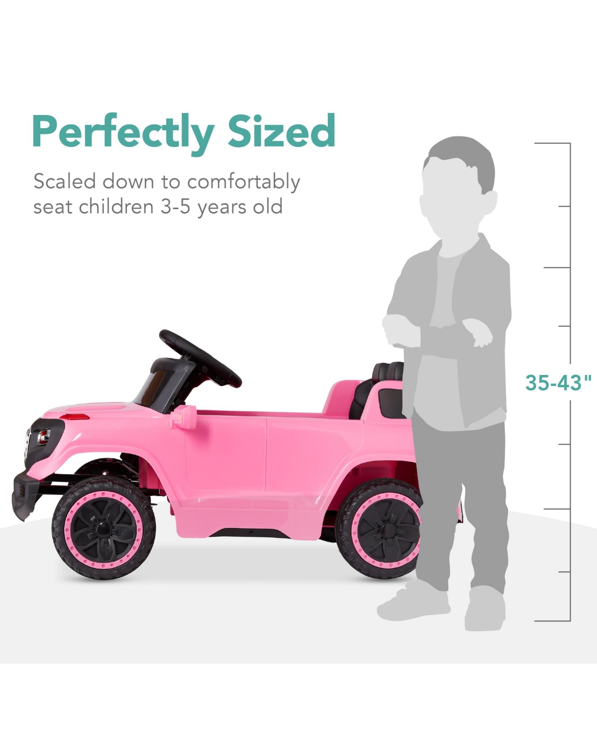 Best Choice Products 6V Kids Ride On Car Truck w/ Parent Control, 3 Speeds, Led Headlights, MP3 Player, Horn