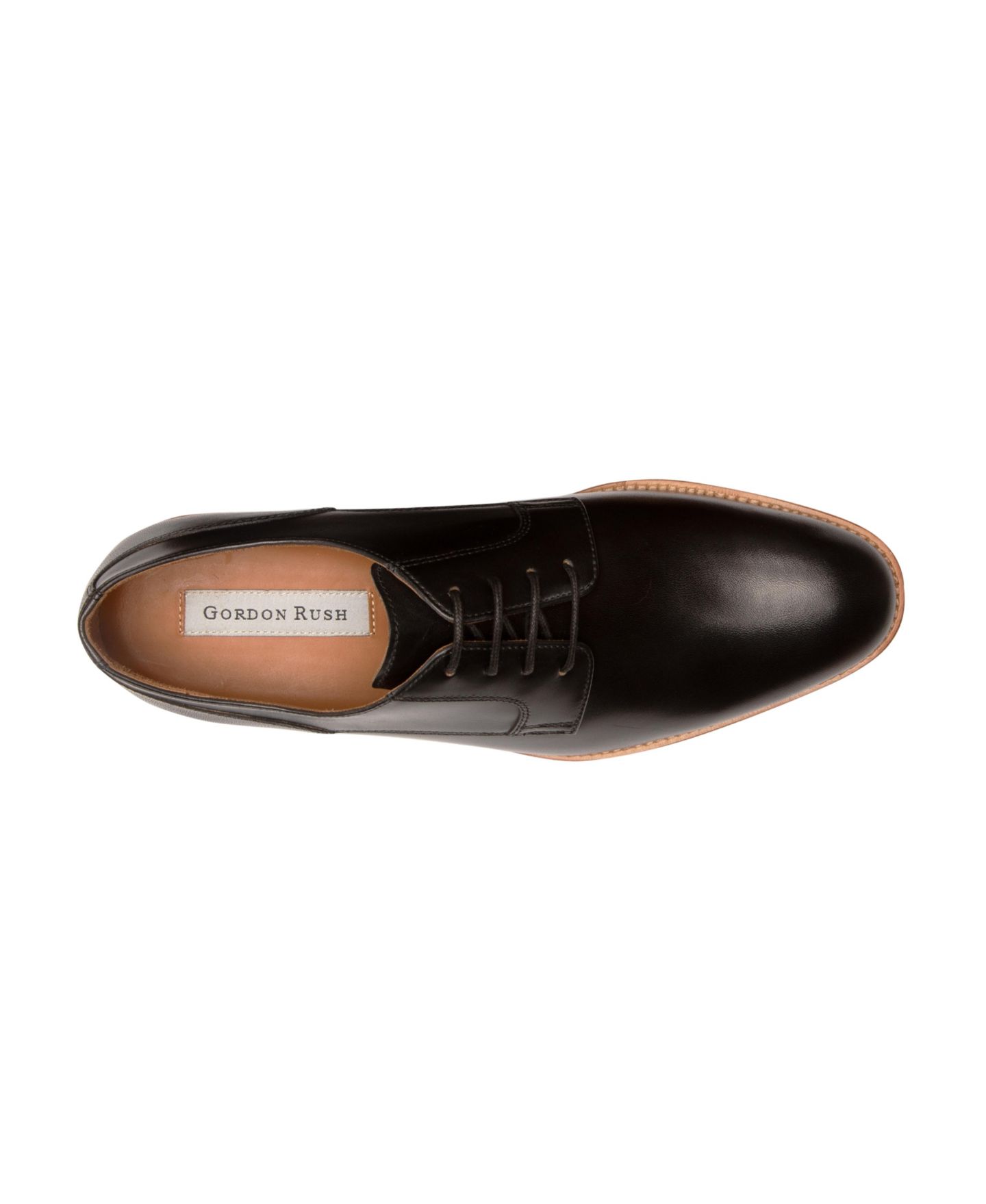 Обувь Gordon Rush Men’s Hastings Dress Lace-Up Plain Toe Derby Leather, цвет: Чёрный — фото 2