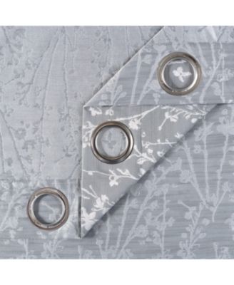 Premium 2-Panel Floral Jacquard Textured Beige Curtains with Grommets for Windows Living Room Bedroom Office - Partial Room Darkening Drapes for Privacy Decor - 52 x 63 Inch Long - Beige