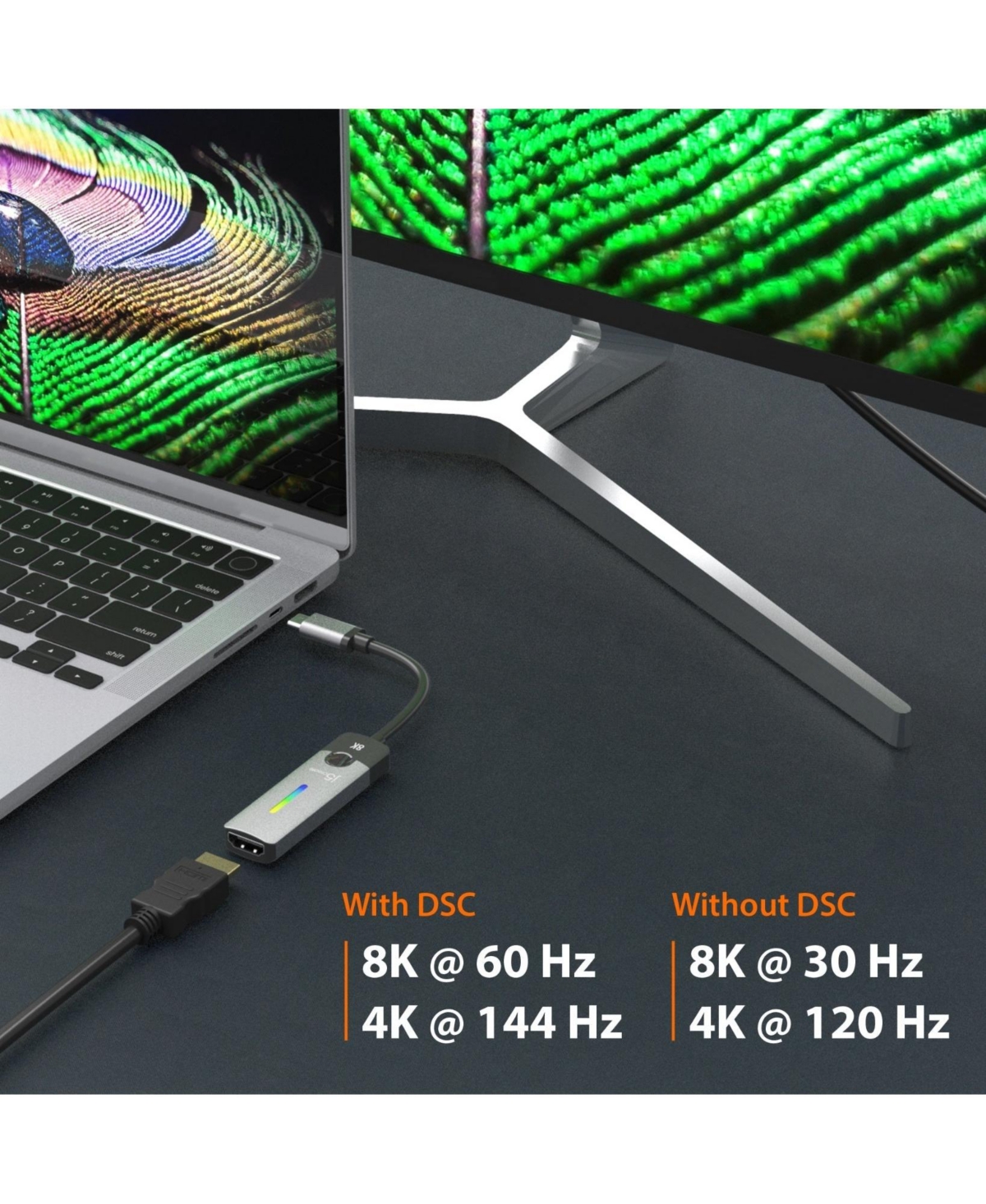j5create Usb-c to Hdmi 2.1 8K Adapter - balanced  versatile