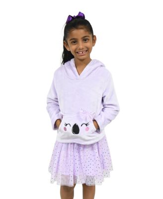 Toddler Girls Koala Pocket Hoodie Sweater Dress