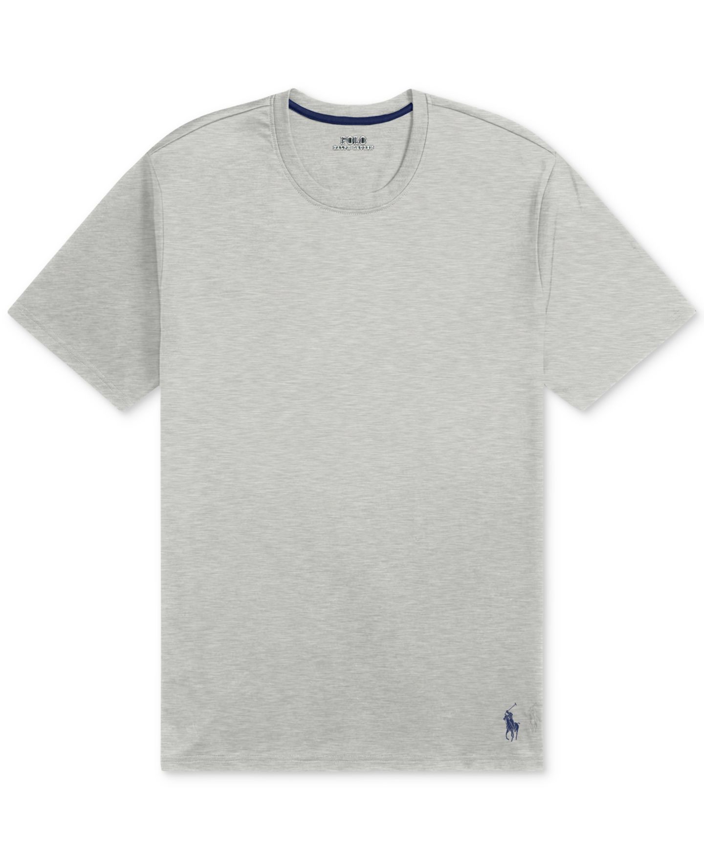 Мужская футболка Polo Ralph Lauren Cotton Sleep T-Shirt, цвет: Меланжевый — фото 3