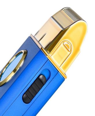 Uno Travel Sized Single USB Rechargeable Mens Foil Shaver with Cap - Blue