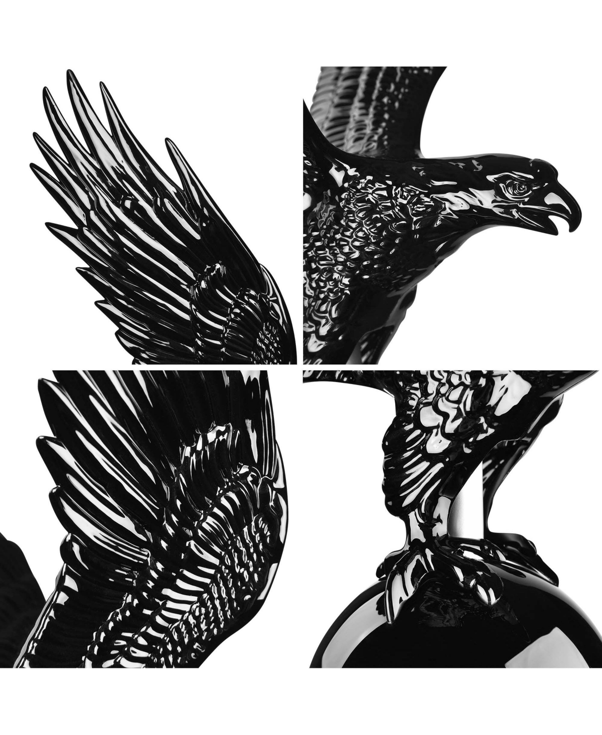 Yescom 25Ft Telescopic Aluminum Flag Pole Kit with Ball & Eagle Topper Final Us Flag Beside House Outdoor Camping, Black - Sliver+black