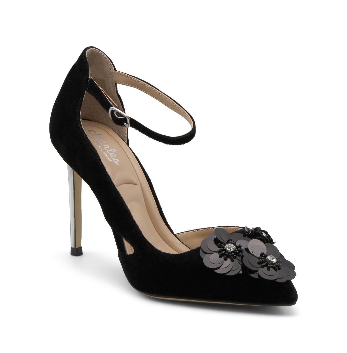 Womens Rae - Black velvet