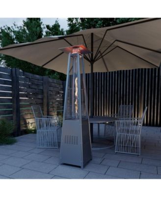 42000 BTU Outdoor Black Pyramid Patio Heater with Cover