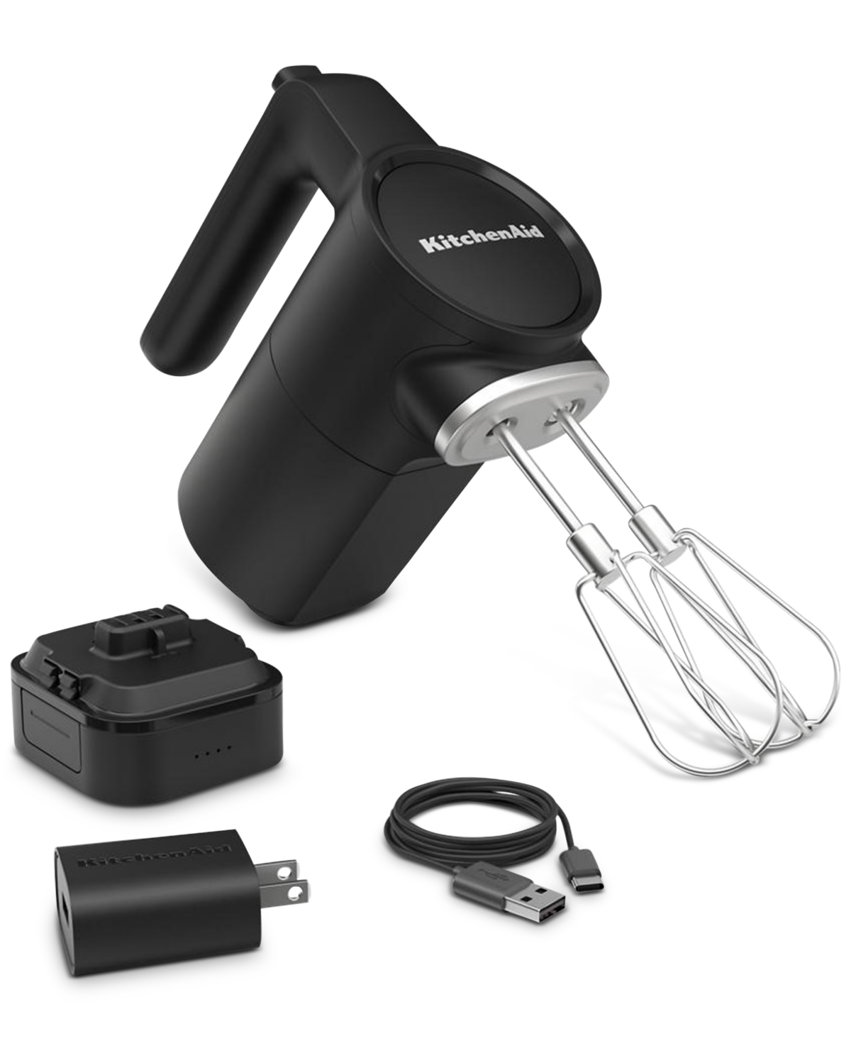 Kitchenaid Go Cordless Hand Mixer, Khmr762 In Black