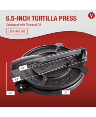 Cast Iron Tortilla Press 6.5 IN Seasoned