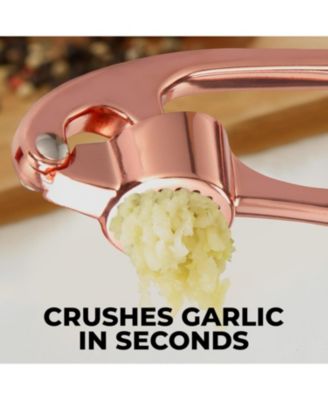 Stainless Steel Garlic Press – Durable, Easy-Squeeze Handle, Garlic Masher