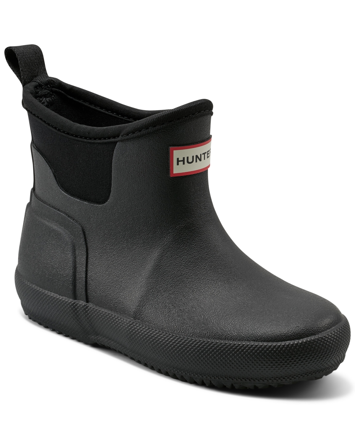 Shop Hunter Little Kids' Finley Pull-on Waterproof Rain Boots From Finish Line In Black