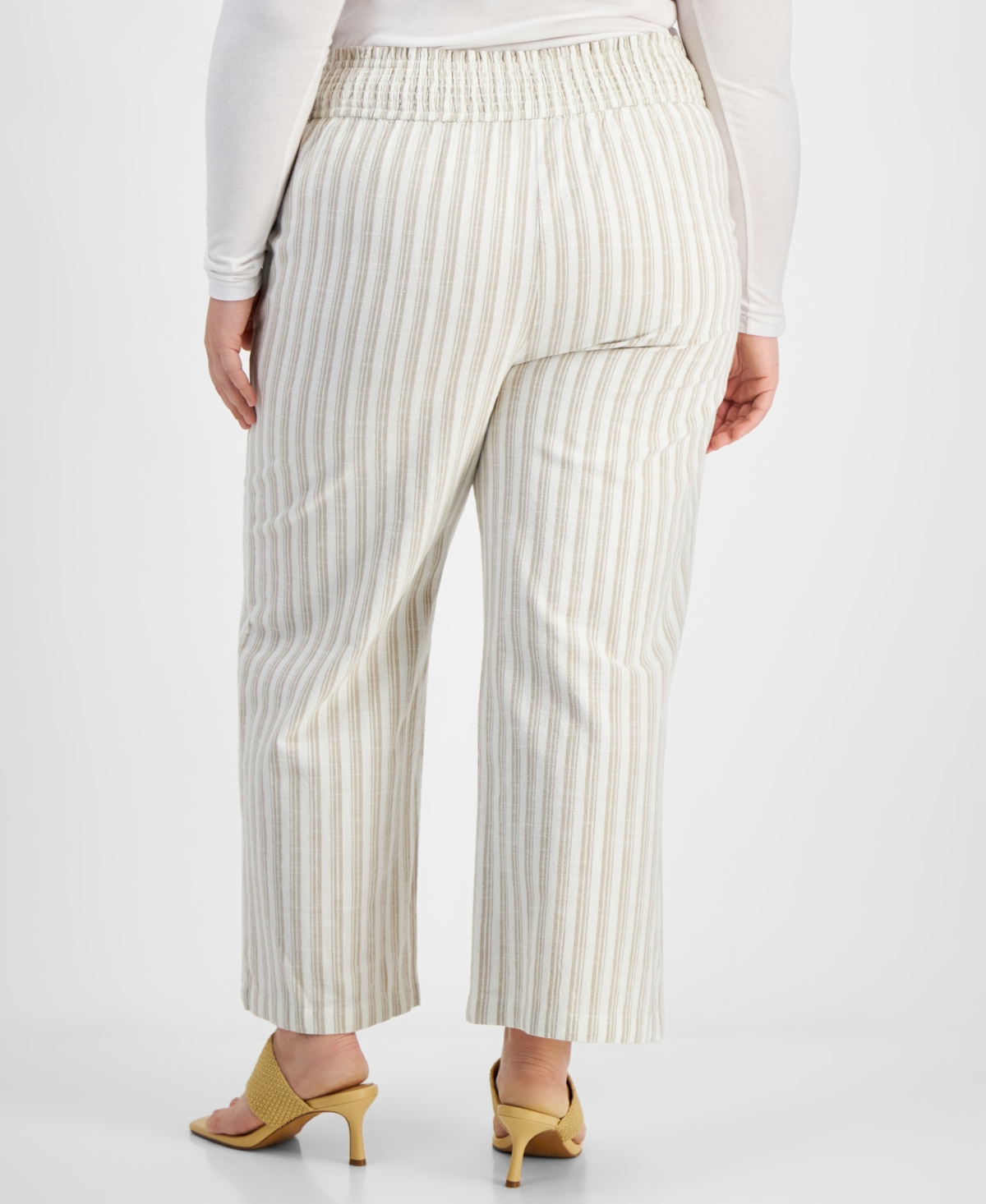 And Now This Trendy Plus Size Striped Pants, Exclusively at Macy's