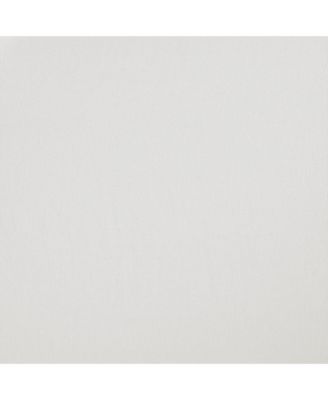 Rosette Floral Embellished Cuff Tab Top Solid Curtain Panel, 50"W x 95"L