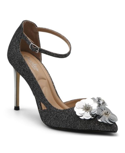 Женские туфли Charles by Charles David Rae Stiletto High Heel Sparkle Ankle, цвет: Чёрный