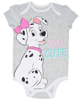 Baby Girls 101 Dalmatians Dumbo Lady and the Tramp 5 Pack Bodysuits