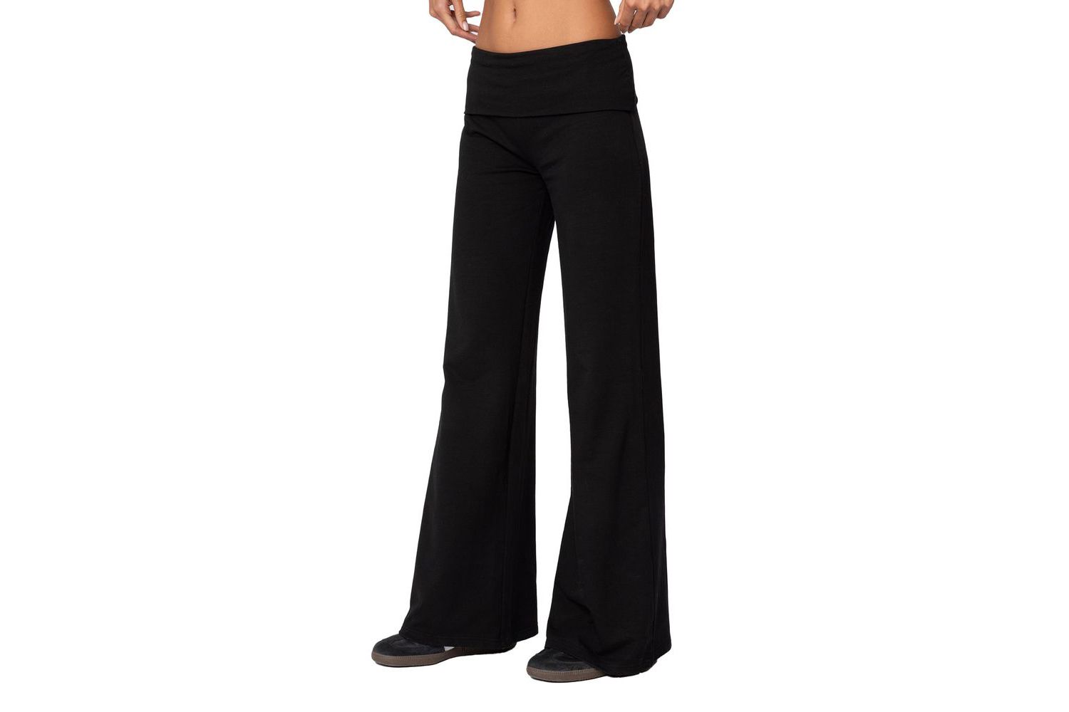 Women's Wide Leg Fold Over Pants
