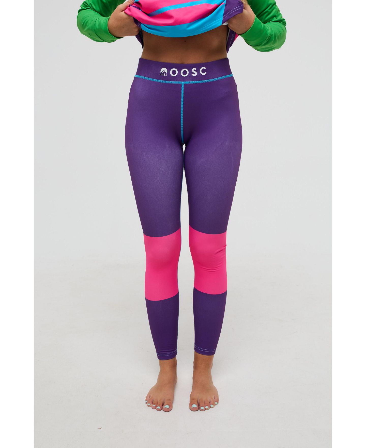 Женские леггинсы OOSC Baselayer - Powder Hound, цвет: Разноцветный — фото 1