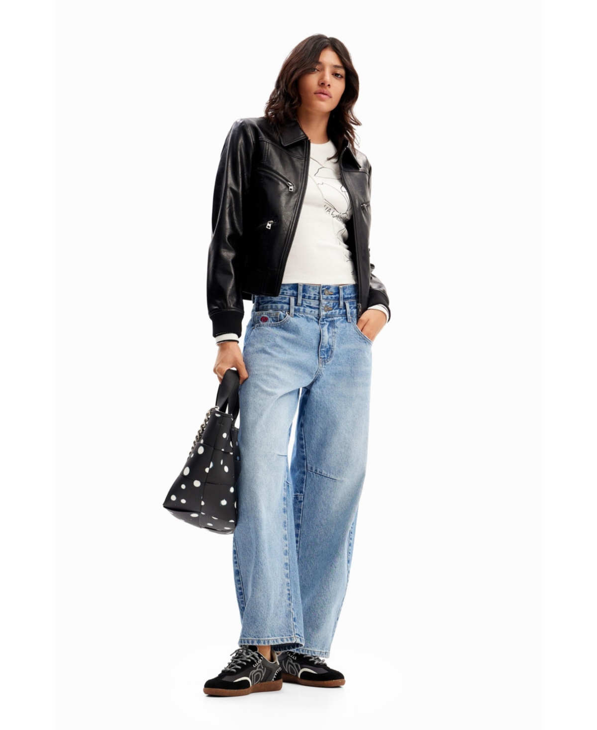 Desigual Women's Retro biker jacket